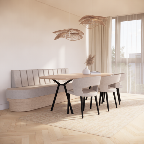 Eetkamerbank Makoto - met banen