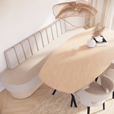 Eetkamerbank Makoto - met banen