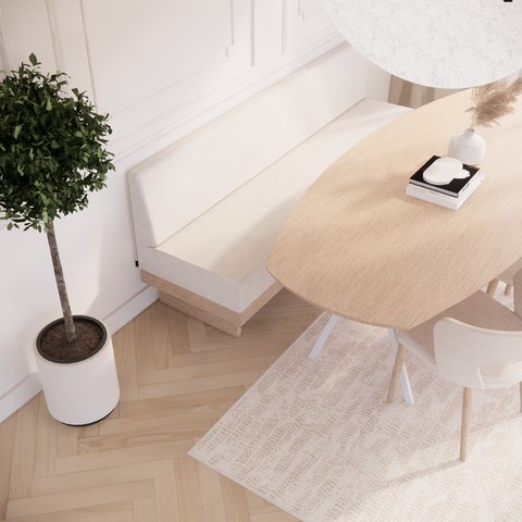 Eetkamerbank Shokura - Vlakke rug