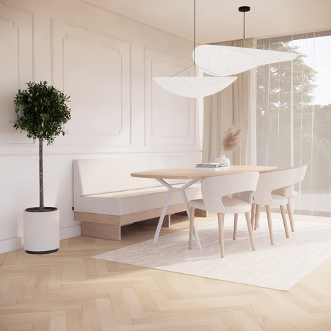 Eetkamerbank Shokura - Vlakke rug